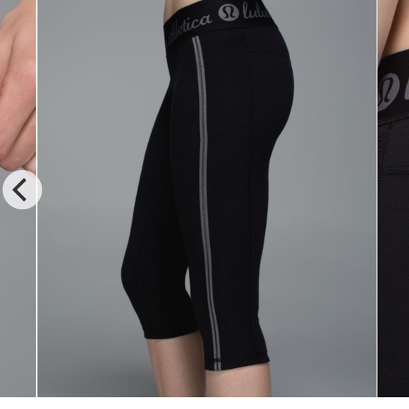 lululemon athletica Pants - Lululemon Inner Essence Crop Pant Black Slate
